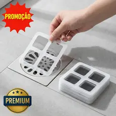 KIT 10 a 50 de Filtro Adesivos Protetor de Ralo Tela Descartável Anti Entupimento e ANTI Insetos