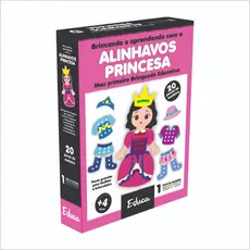 Meus Primeiros Alinhavos Princesa Fashion Educativo Madeira Infantil Educativo Pedagógico
