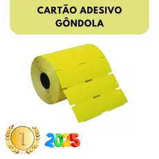 1 Rolo Etiqueta Adesiva Gondola 105x30 Térmica Amarela