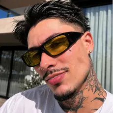 Óculos de Sol Unissex Máscara Ilook Ciclismo Corrida Preto Maior Proteção UV400