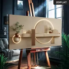Quadro Decorativo Grande 115x80cm Contemporâneo Minimal Sala,Quarto,Copa,consultório,escritório,hall