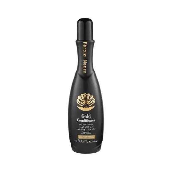 Gold Condicionador, Controla o frizz e mantém o cabelo liso 300ml - Pérola Negra