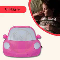 Abajur Luminária Tomada Led Carro Decoração Quarto Bebe Infantil Criança Rosa Azul