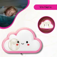 Luminária Abajur Led Quarto Iluminação Infantil Decoração Bebê Rosa