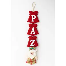 Enfeite Natal Cordão Paz Guirlanda Porta e Janela Natalino