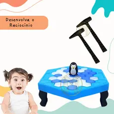 Jogo Pinguim Quebra Gelo Numa Fria Interativo Brinquedo Criança