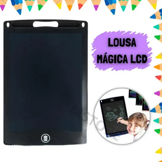 Lousa Tablet Mágica LCD Brinquedo Interativo Infantil Educativo