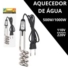Aquecedor de Água Elétrico Portátil Ebulidor de Imersão Compacto para Uso Doméstico