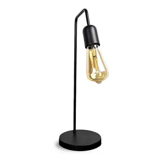Abajur Luminária de Mesa Retrô Vintage Industrial Formato L - E27