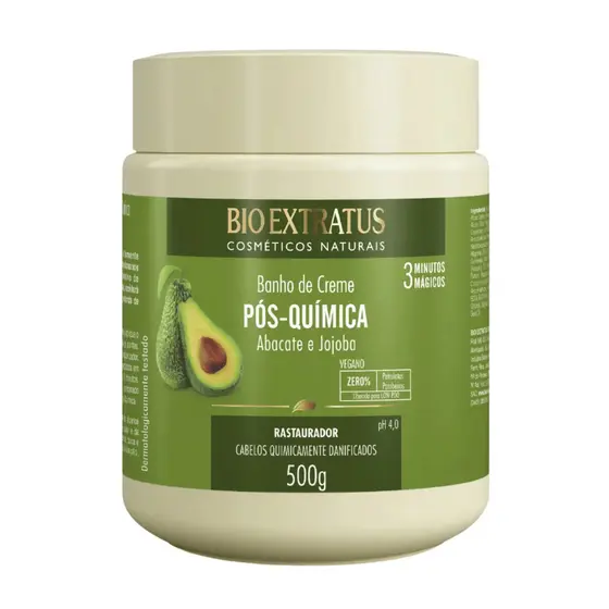 Bio Extratus Pós-Química Banho de Creme 500g Tratamento