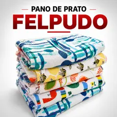Kit 10 Pano De Prato Atoalhado Felpudo em Algodão