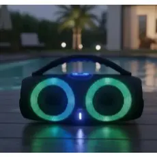 Caixa de Som Bluetooth Portátil 100W RGB à Prova D'Água - AL-G52