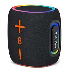 Caixa de Som Bluetooth Portátil RGB 40W à Prova d’Água – Eletromex EL-1102 B