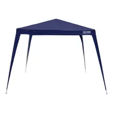 Tenda Gazebo Azul Polietileno 3x3 Metros Desmontável Camping Praia Pésca Usd Azul-marinho