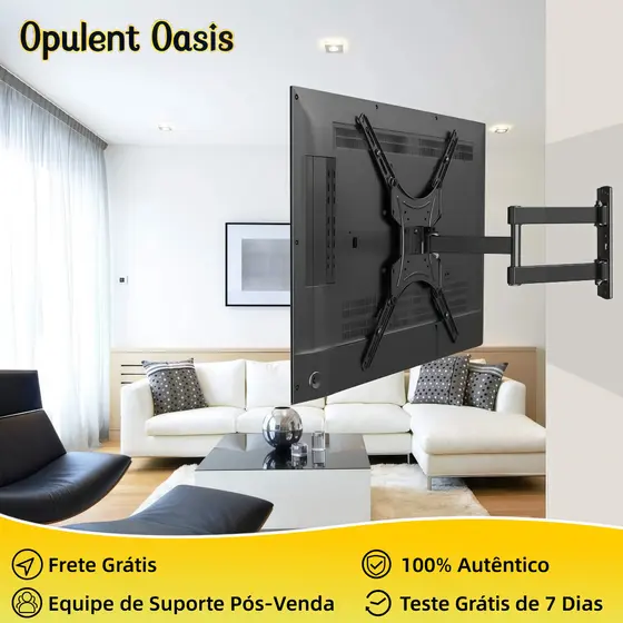 Suporte de Parede TV 10-70" Full Motion com Inclinação Giratória