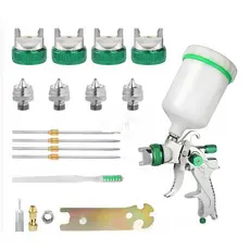 HVLP Pistola De Pulverização Profissional De 1.4/1.7/2.0/2.5mm Por Gravidade De Bico De Aço Carro Portátil Kit De Pintur