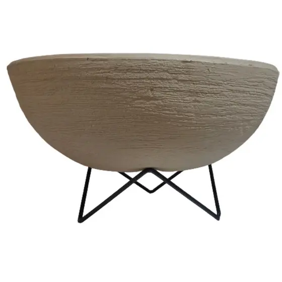 Supo P/ vaso de plantas Chão Antiferrugem em Aço 20cm