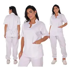 Pijama Scrubs Feminino Conjunto Enfermagem Gabadine Premium