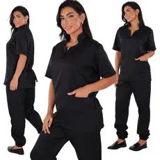 Pijama Cirúrgico Feminino Gabardine Confortável Várias Cores