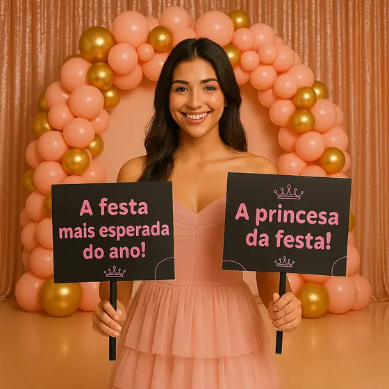 10/20/30 Un Plaquinhas Com Frases Festa de 15 Anos – Debutante Decoração