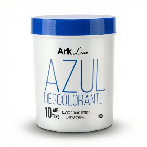 Pó descolorante Azul Ark Line 500g - Clareamento Potente e Uniforme Sem Ardência e com Proteção dos Fios