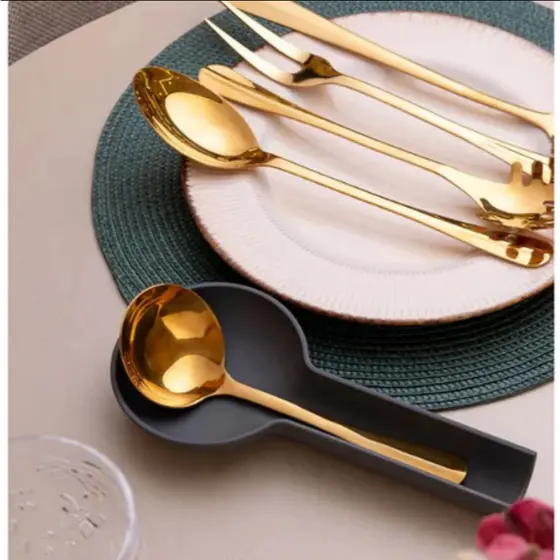CONCHA DE AÇO INOX POSITANO DOURADA 32CM - LYOR - 1787