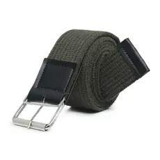 Cinto Masculino Largo Gorgurão Lona Tecido 9 Bordas Premium