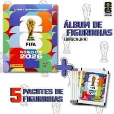 Álbum Copa + 5 Envelopes de Figurinhas ⚽🔥