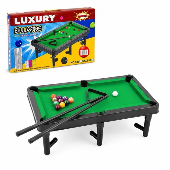 Mini Mesa de Sinuca Infantil LuxuRy Billiards com Tacos e Bolas - Jogo de Bilhar de Mesa