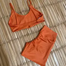 conjunto fitness de academia short empina bumbum zero transparência toque marcio
