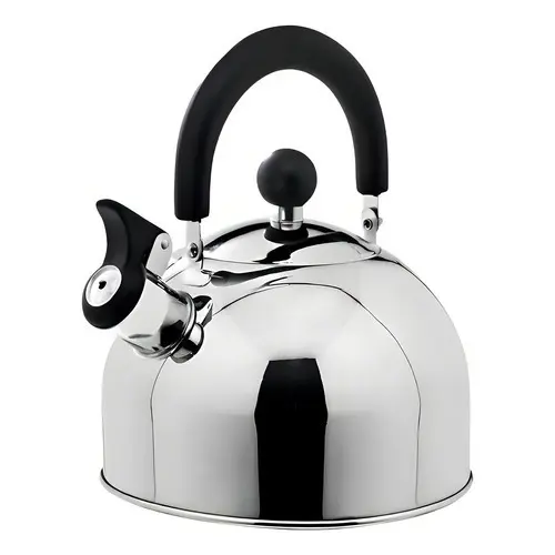 Chaleira Aço Inox 2 Litros com Apito e Cabo Térmico