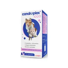 Condroplex 1000 Mg Suplem. Cães E Gatos Avert 60 Cápsulas