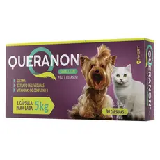 Queranon Cães E Gatos 5kg Small Size 30 Capsulas Avert 3,4g