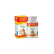 Omega 3 Dog 500mg 90 Cápsulas Organnact  45g