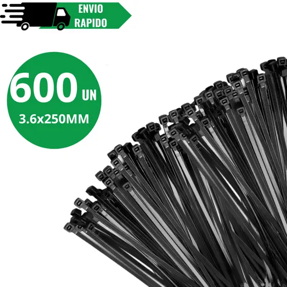 Kits 600/400 Abraçadeira Unidades Enforca Gato De Nylon 3,6x250mm