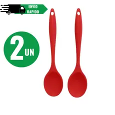 Kit colher de silicone resistente ao calor Utensílio flexível alta qualidade Cozinha sem riscos Superfície suave: