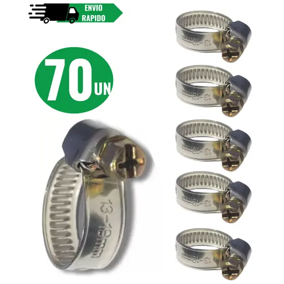 Kit Abraçadeira De Metal Para Mangueira Grossa 3/4 Pol Reforçada