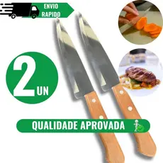FACAS DE COZINHA PARA CARNE LEGUMES PEIXEIRA DE INOX 6 '' CABO MADEIRA