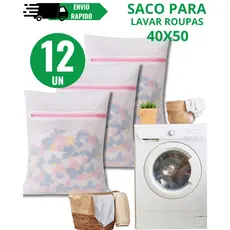 Jogo de Sacos Lavar Roupa 30 x 40 40 x 50 Sacos para Lavadora Maquina Roupa Delicada Intima Tanquinho
