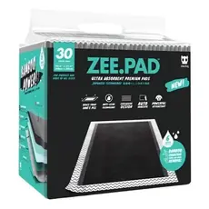 Tapete Higiênico Para Cães Zee Pad 30 Unidades 80x60 - Pretoe Branco Zeedog