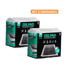 Kit 2 Tapetes Higiênicos Zee Pad 60 unid 80x60cm – Alta Absorção p/ Cães