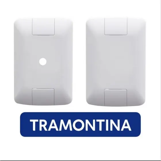 ESPELHO DE TOMADA  4x2 e 4x4 Espelho de tomada ou Tampa Tramontina Aria tampa com furo tampa para chuveiro