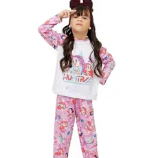 Pijama Manga Longa e Calça Infantil Guerreiras K-Pop - 153