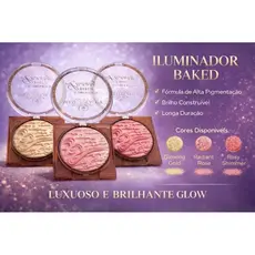 Iluminadores Phálle Beauty Luxury Alta Fixação, maquiagem rosto, iluminador profissional