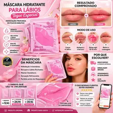 Máscara Hidratante para Lábios Toque Especial | Hidratação Profunda | Lábios Macios e Renovados