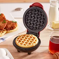 Jnlvariedades Mini Máquina de Waffle e Panquecas Elétrica