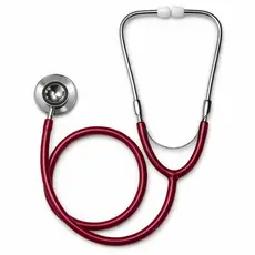 Estetoscópio Adulto e Pediatrico cor Vermelho Enfermagem Estudantes Saúde com Protetor Anti-frio