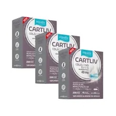 Kit 3un Cartliv Colágeno Tipo II Com 60 Cápsulas - Equaliv