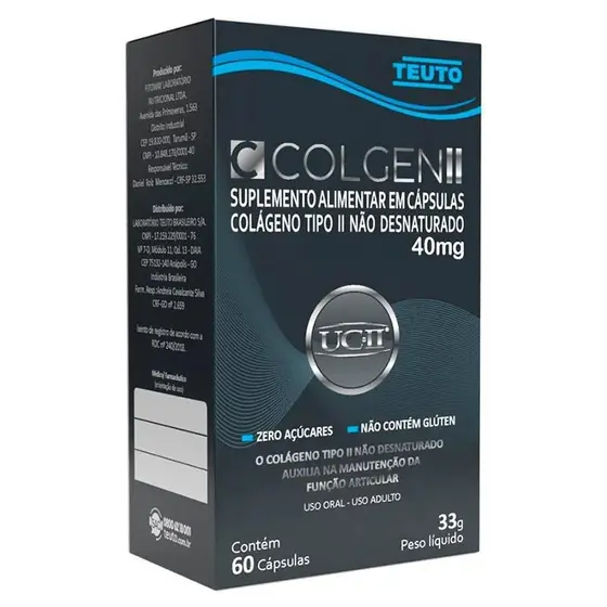 COLAGEN II Teuto Farma - Tipo II Desnaturado 40mg