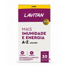 Lavitan A-Z mulher mais Imunidade e energia C/30 Cp -Cimed